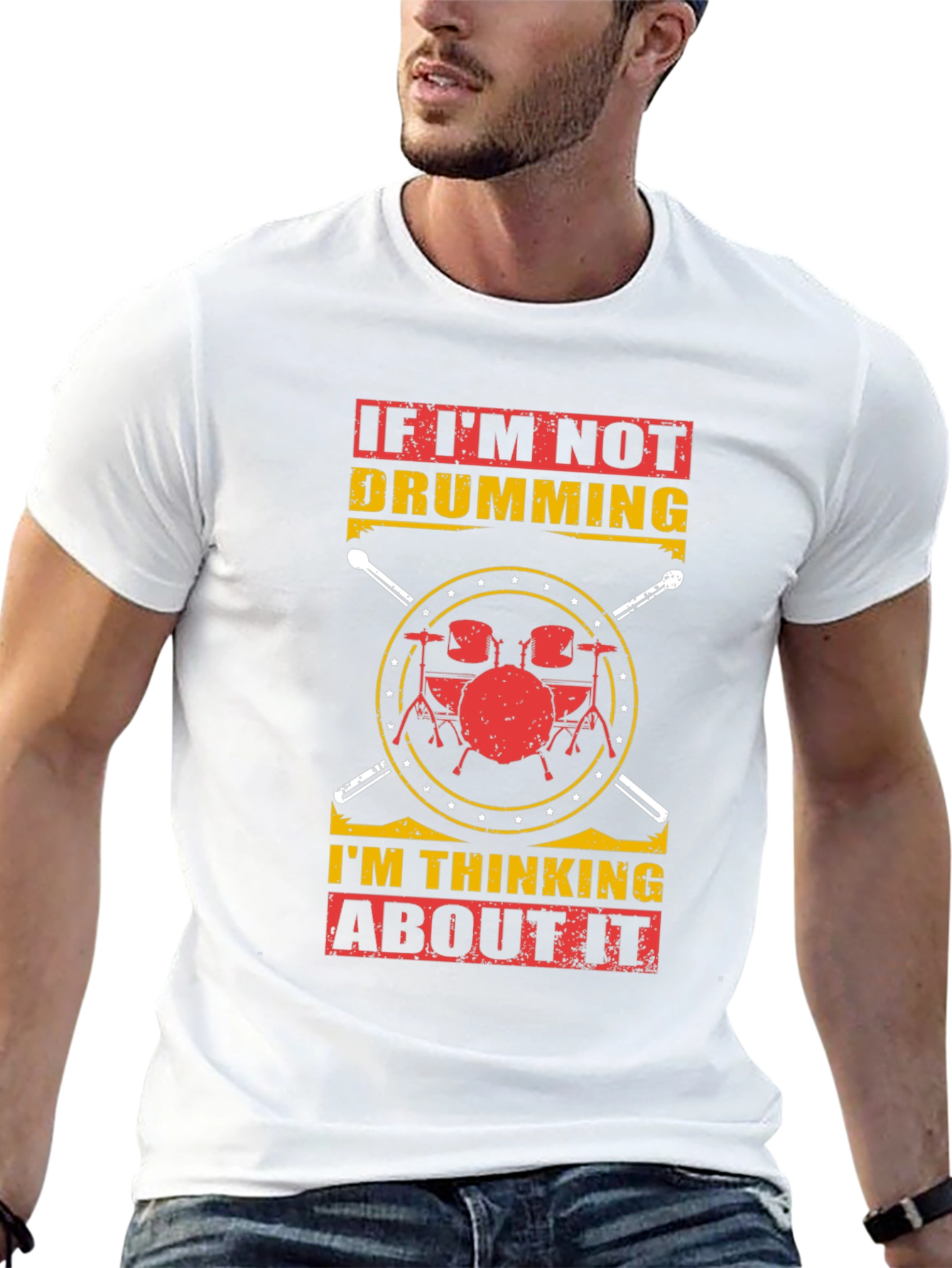 Drumming T-Shirt: If Im Not Drumming Graphic Tee