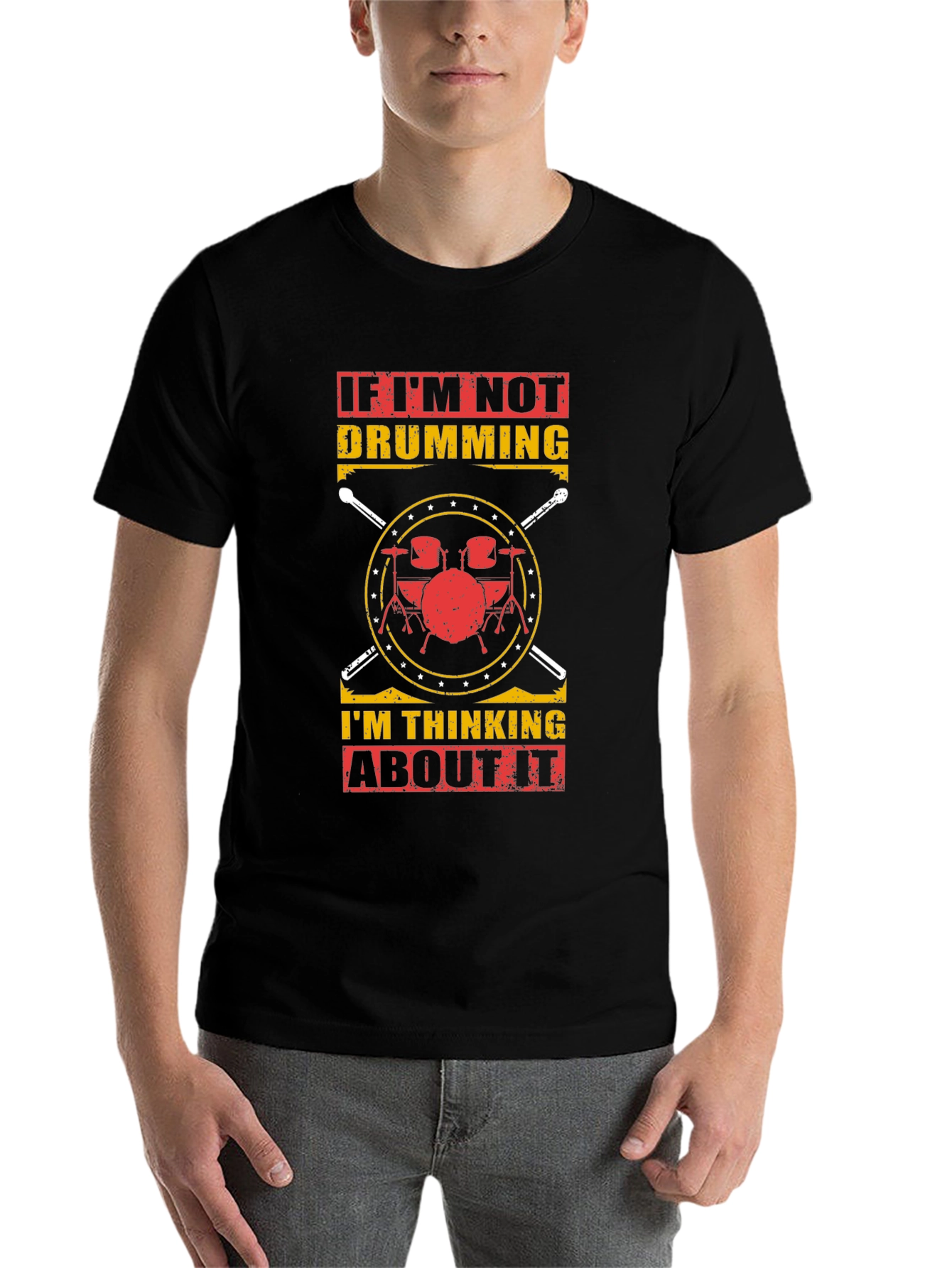 Drumming T-Shirt: If Im Not Drumming Graphic Tee