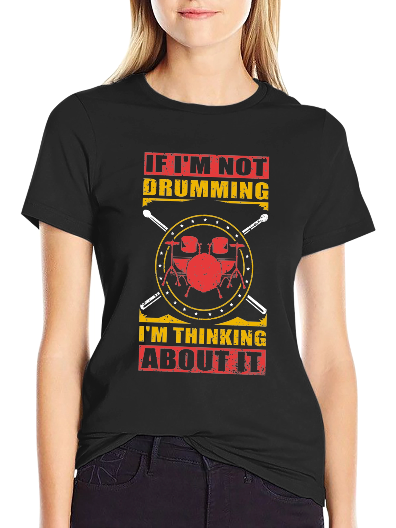 Drumming T-Shirt: If Im Not Drumming Graphic Tee