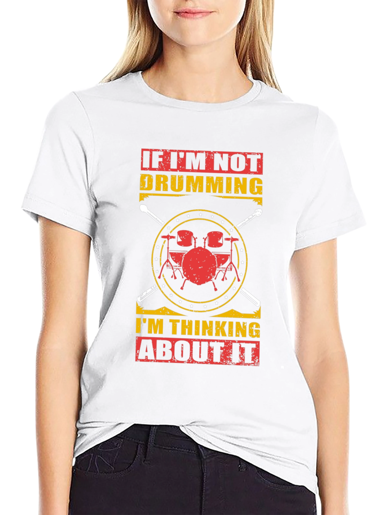 Drumming T-Shirt: If Im Not Drumming Graphic Tee