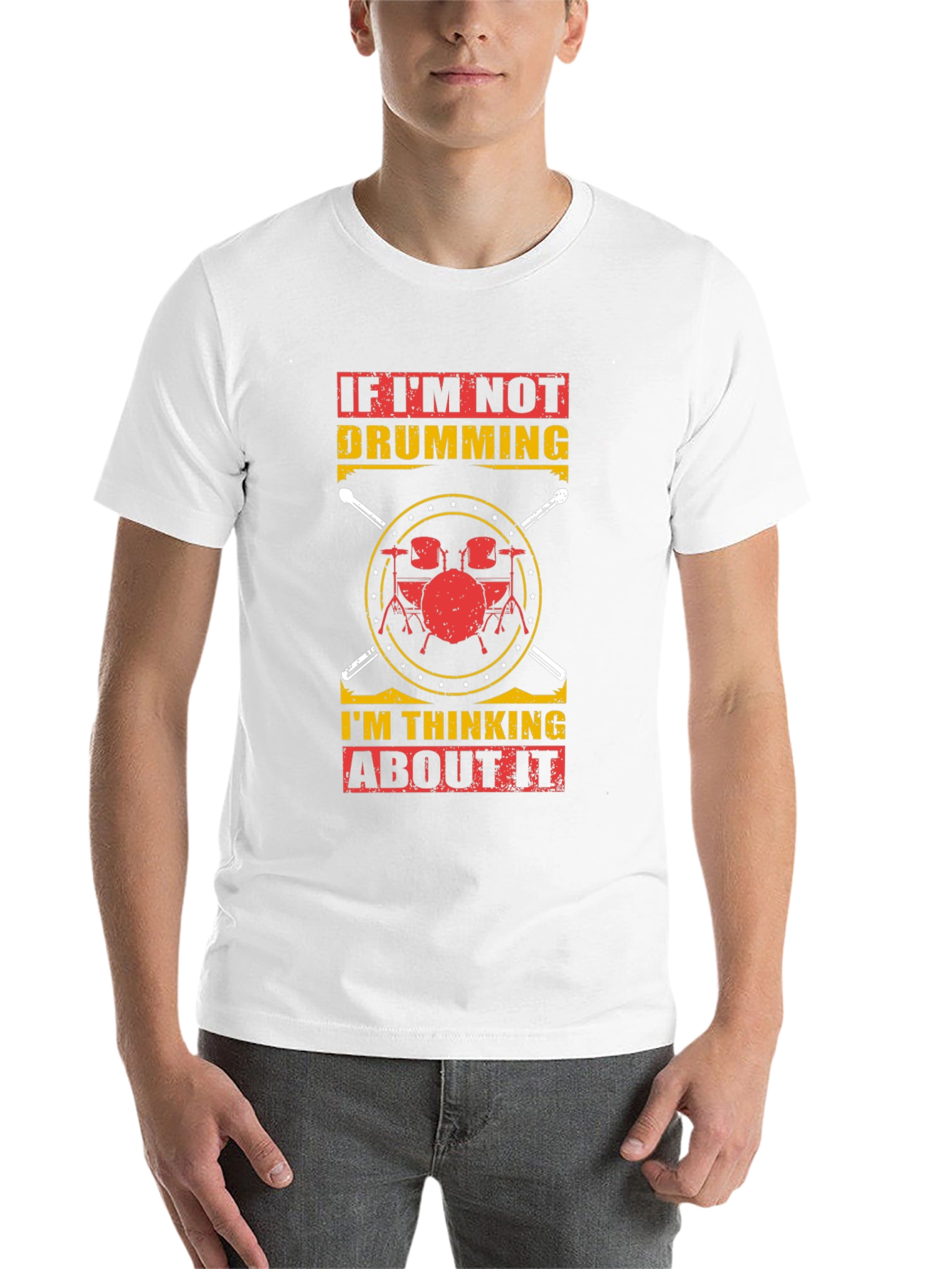 Drumming T-Shirt: If Im Not Drumming Graphic Tee
