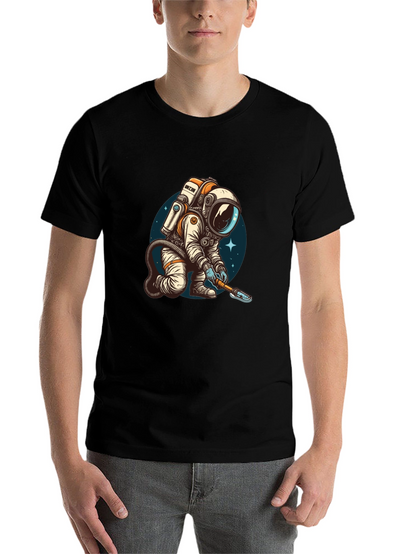 Astronaut Digging T-Shirt - Cool Space Design!