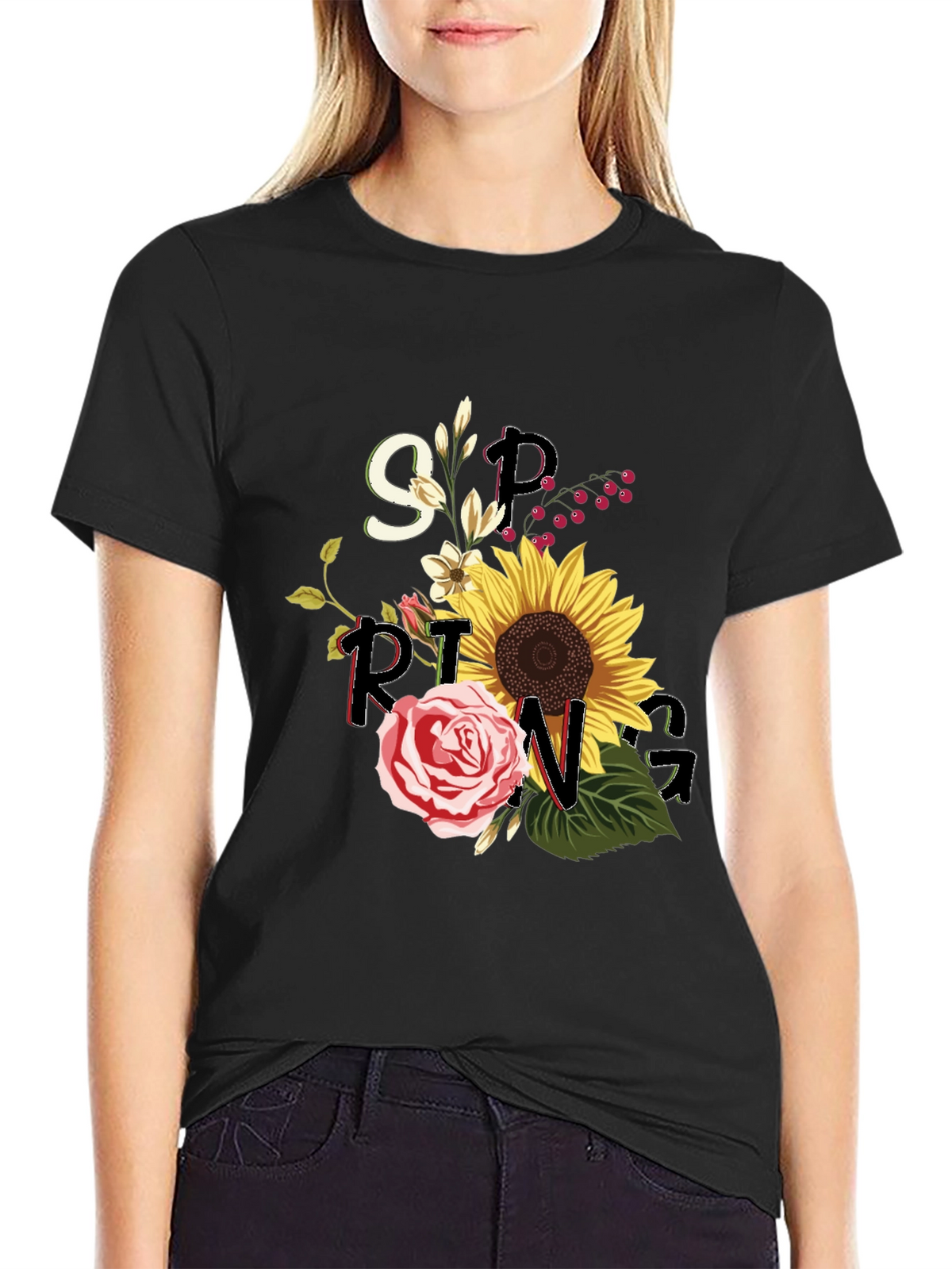 Spring Floral Graphic Tee