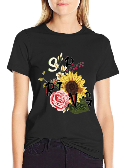 Spring Floral Graphic Tee