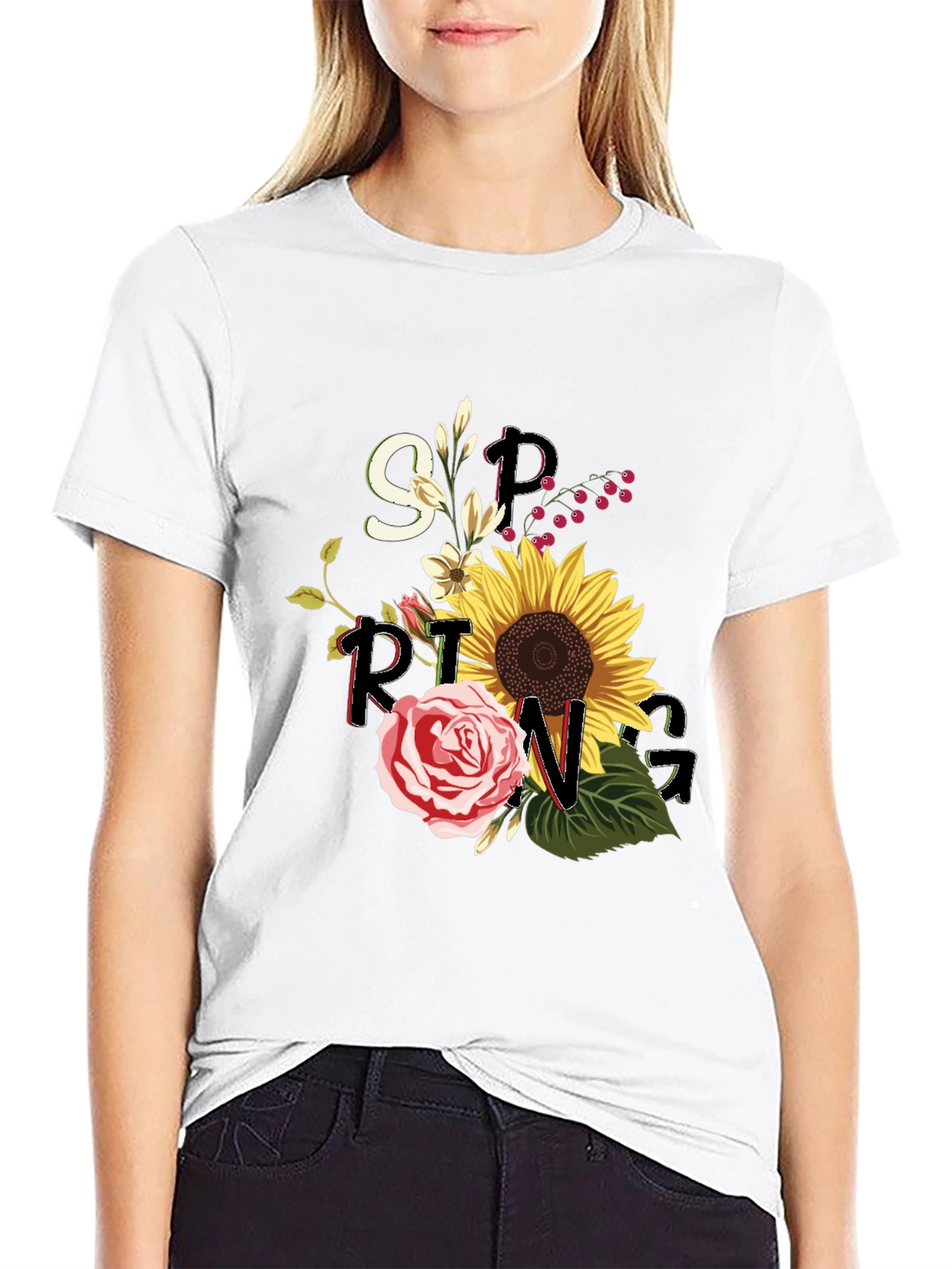 Spring Floral Graphic Tee