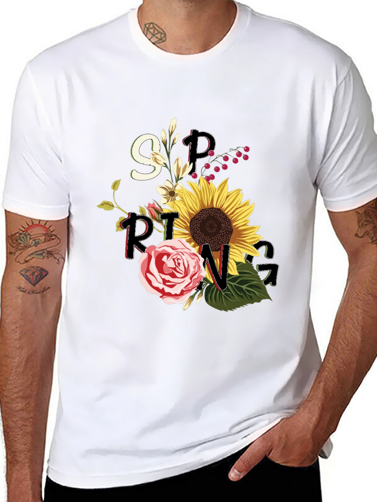 Spring Floral Graphic Tee