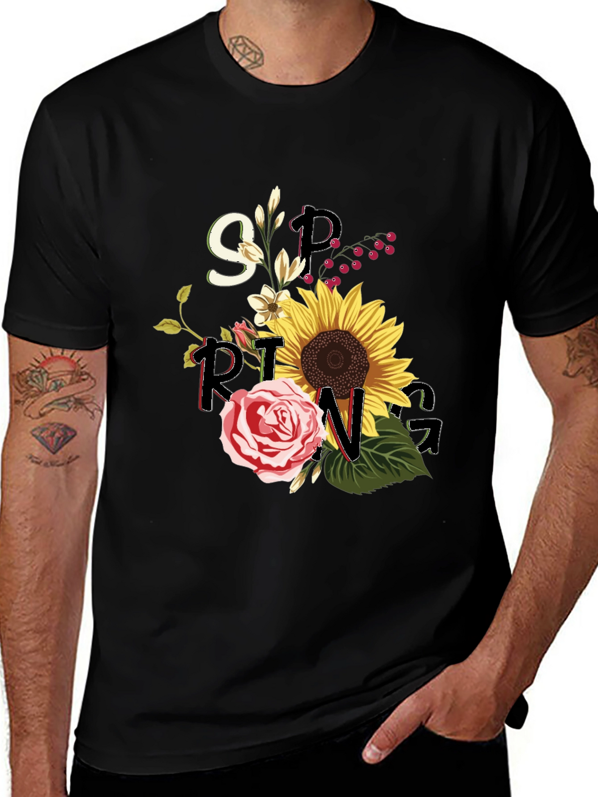 Spring Floral Graphic Tee
