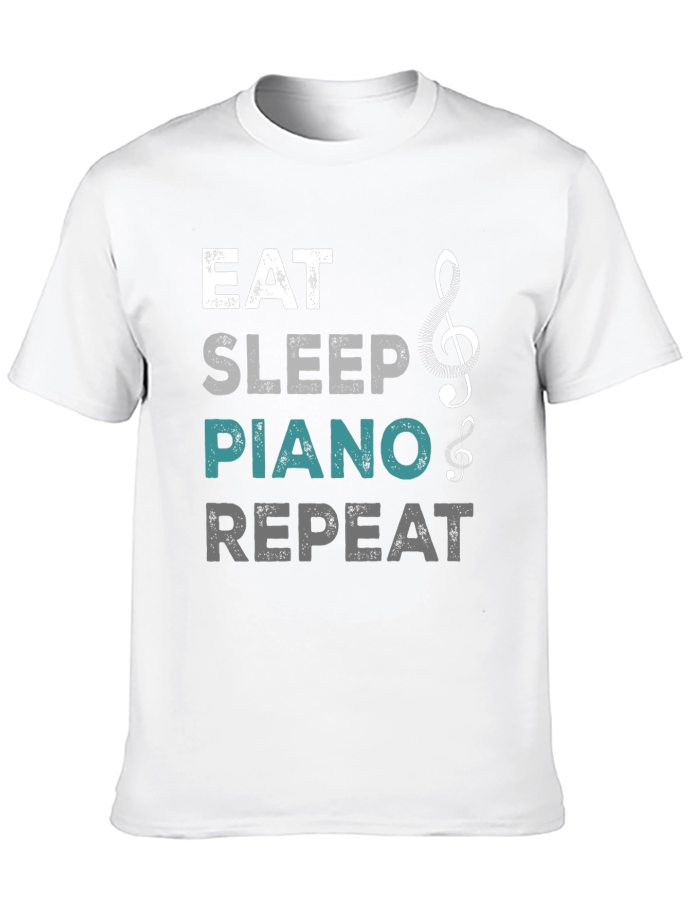 Eat Sleep Piano Repeat Graphic T-Shirt