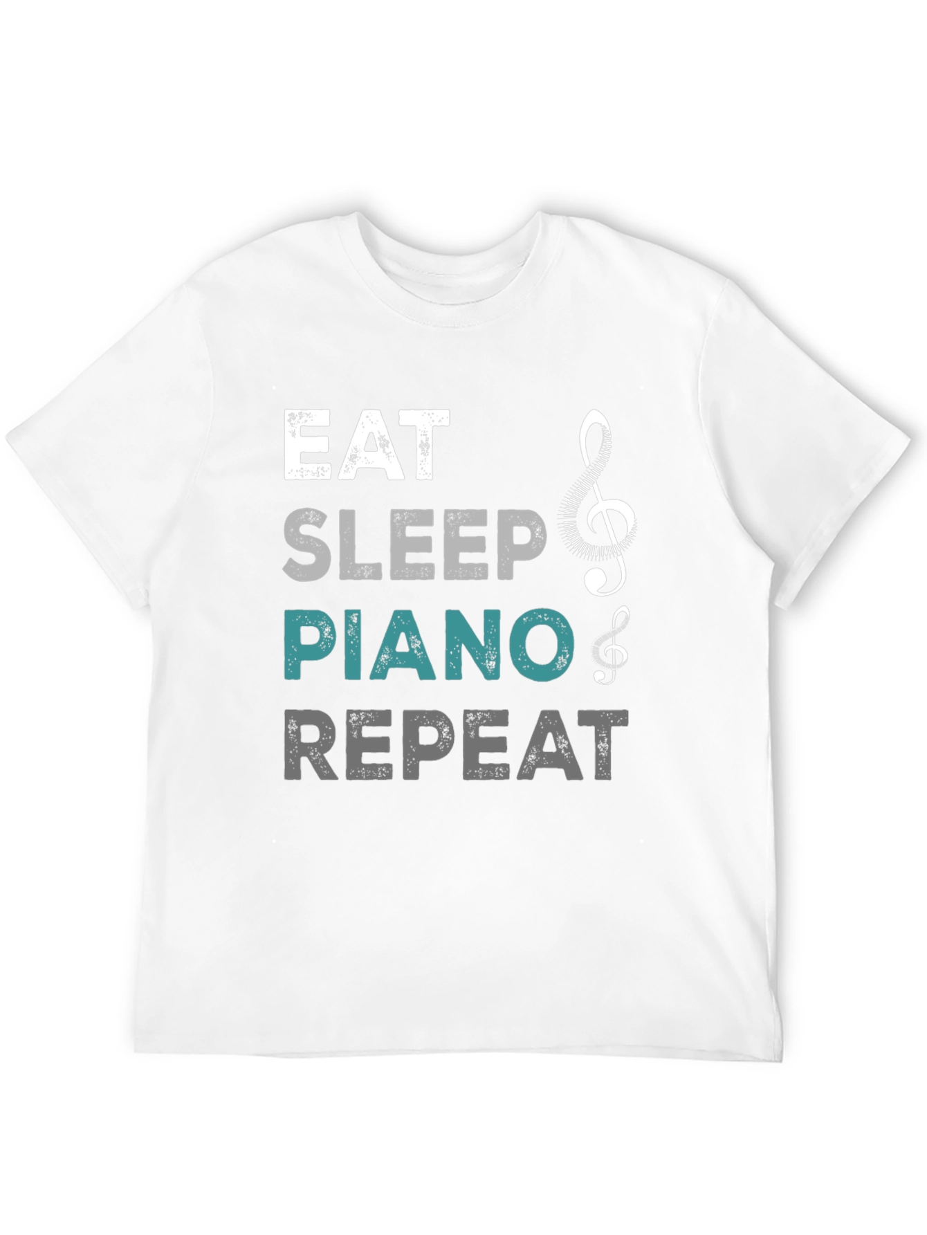 Eat Sleep Piano Repeat Graphic T-Shirt