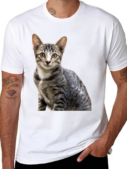 Cool Cat Graphic T-Shirt - Unisex Black Tee