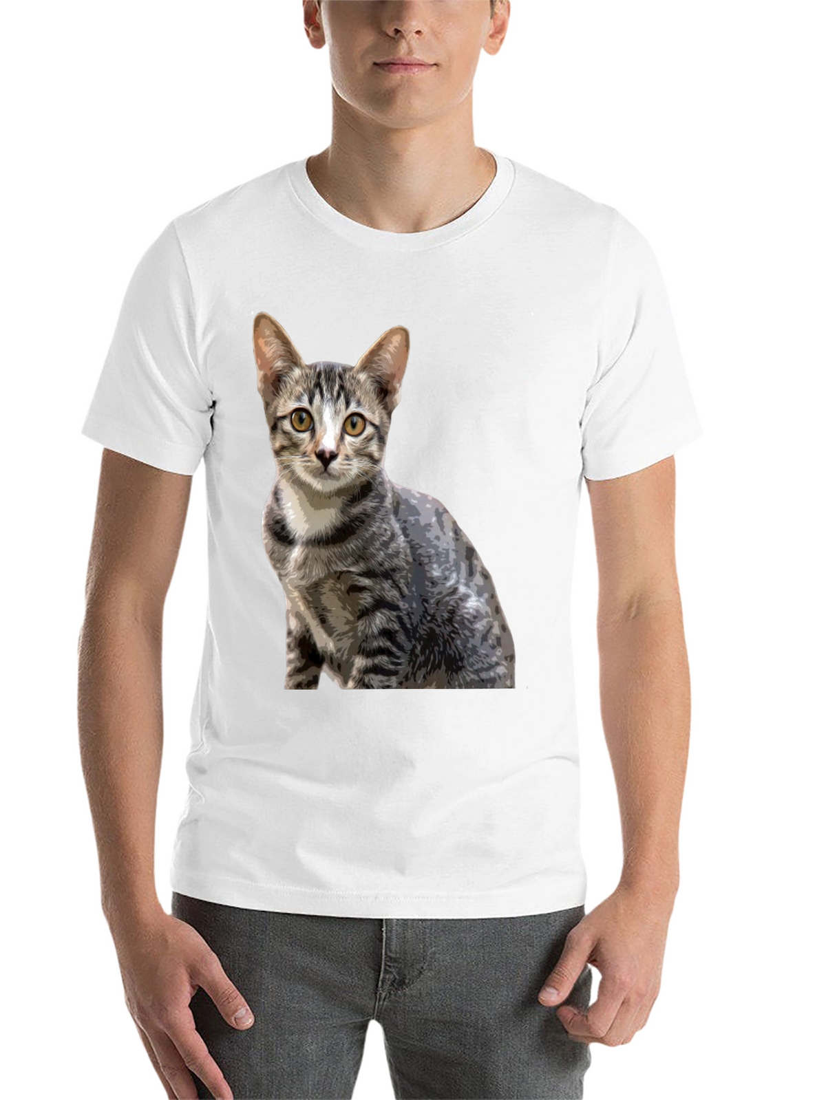 Cool Cat Graphic T-Shirt - Unisex Black Tee