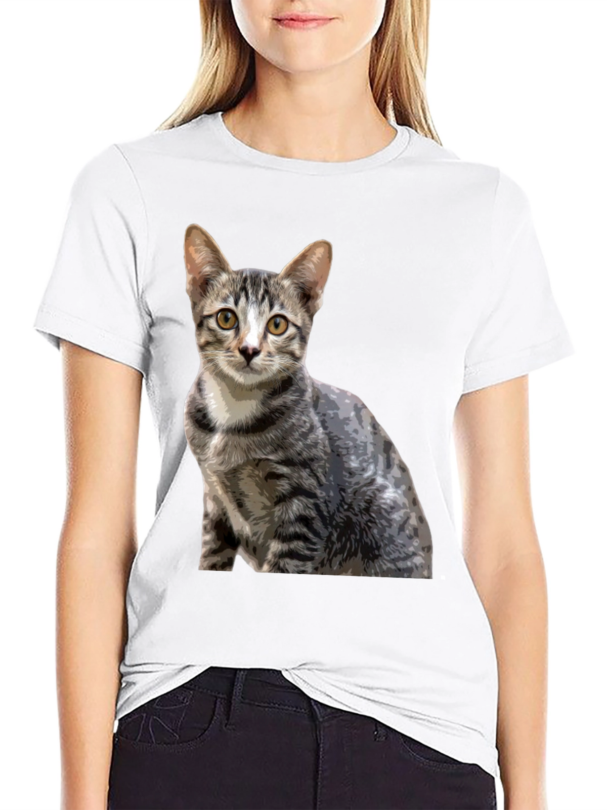 Cool Cat Graphic T-Shirt - Unisex Black Tee