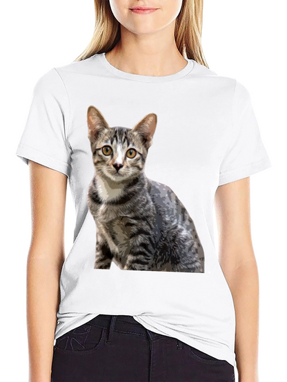 Cool Cat Graphic T-Shirt - Unisex Black Tee