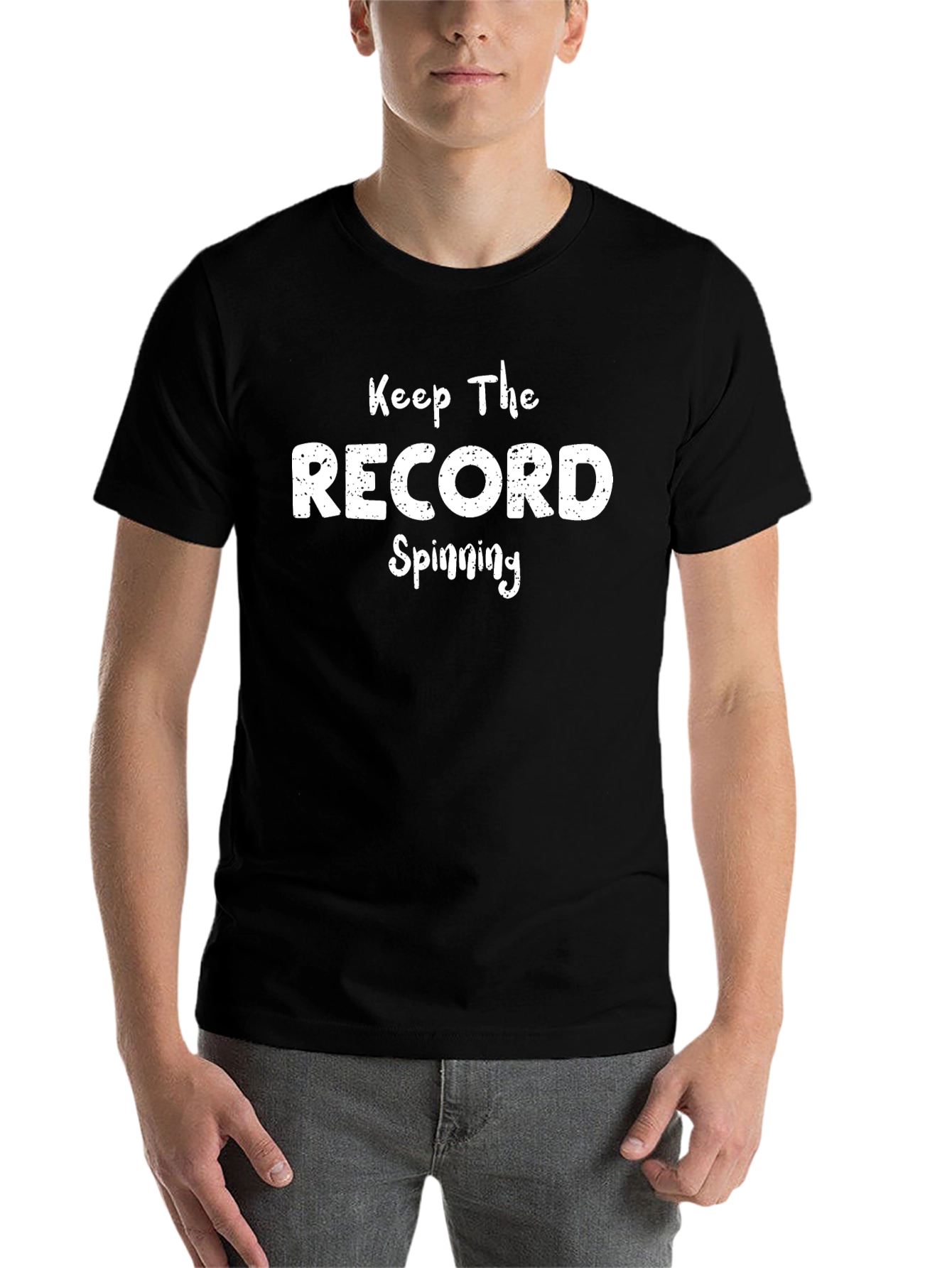 Keep The Record Spinning Graphic T-Shirt