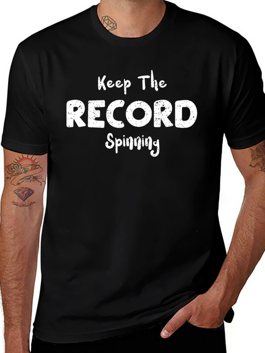 Keep The Record Spinning Graphic T-Shirt