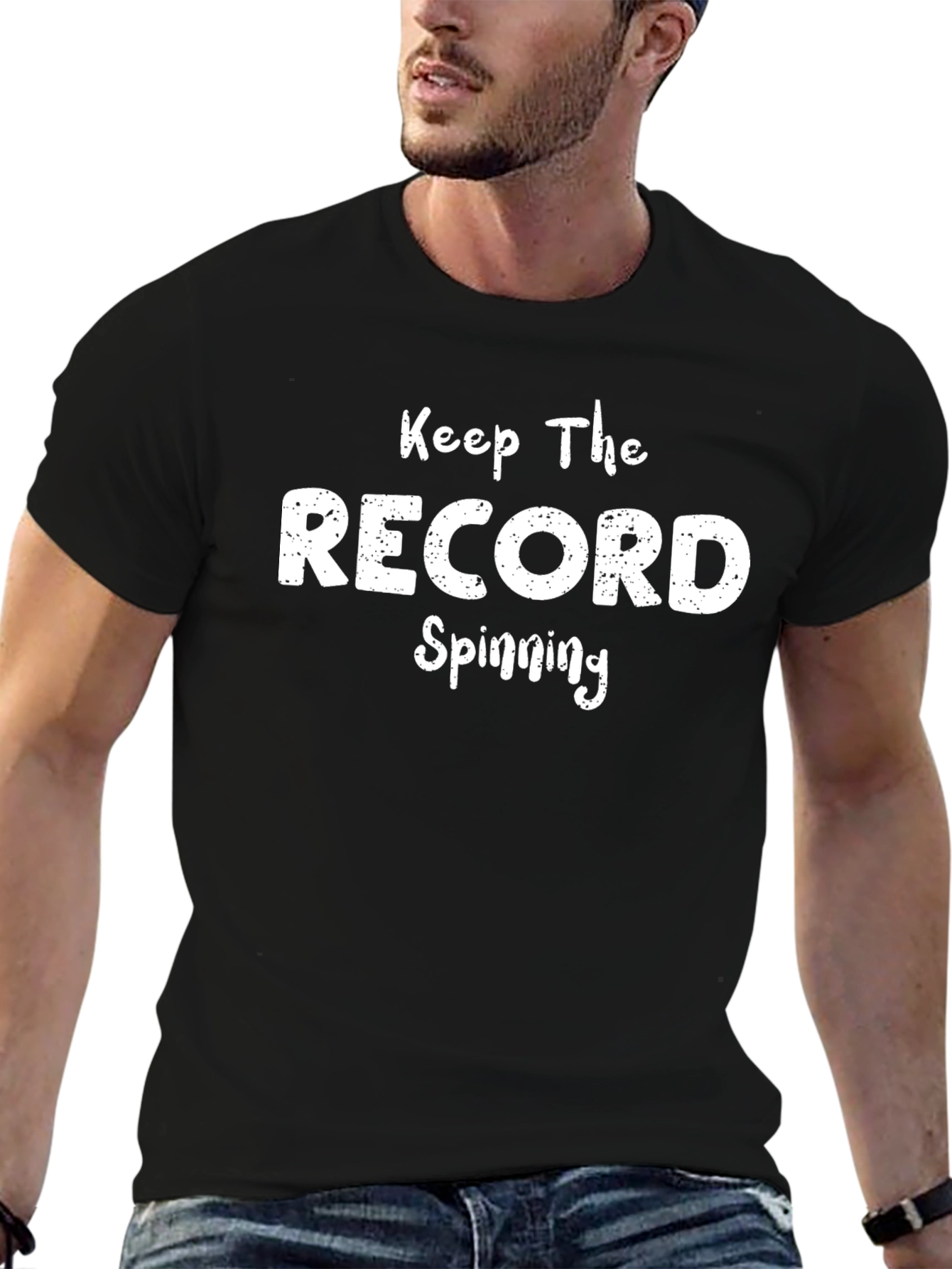 Keep The Record Spinning Graphic T-Shirt