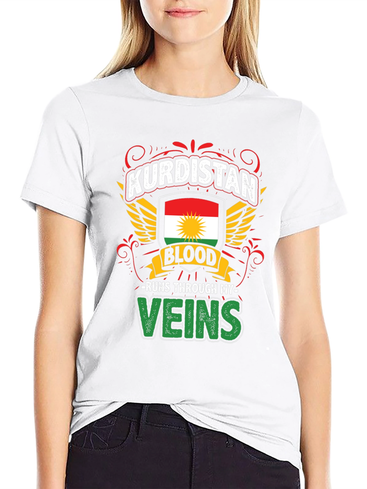 Kurdistan Blood Runs Through My Veins T-Shirt