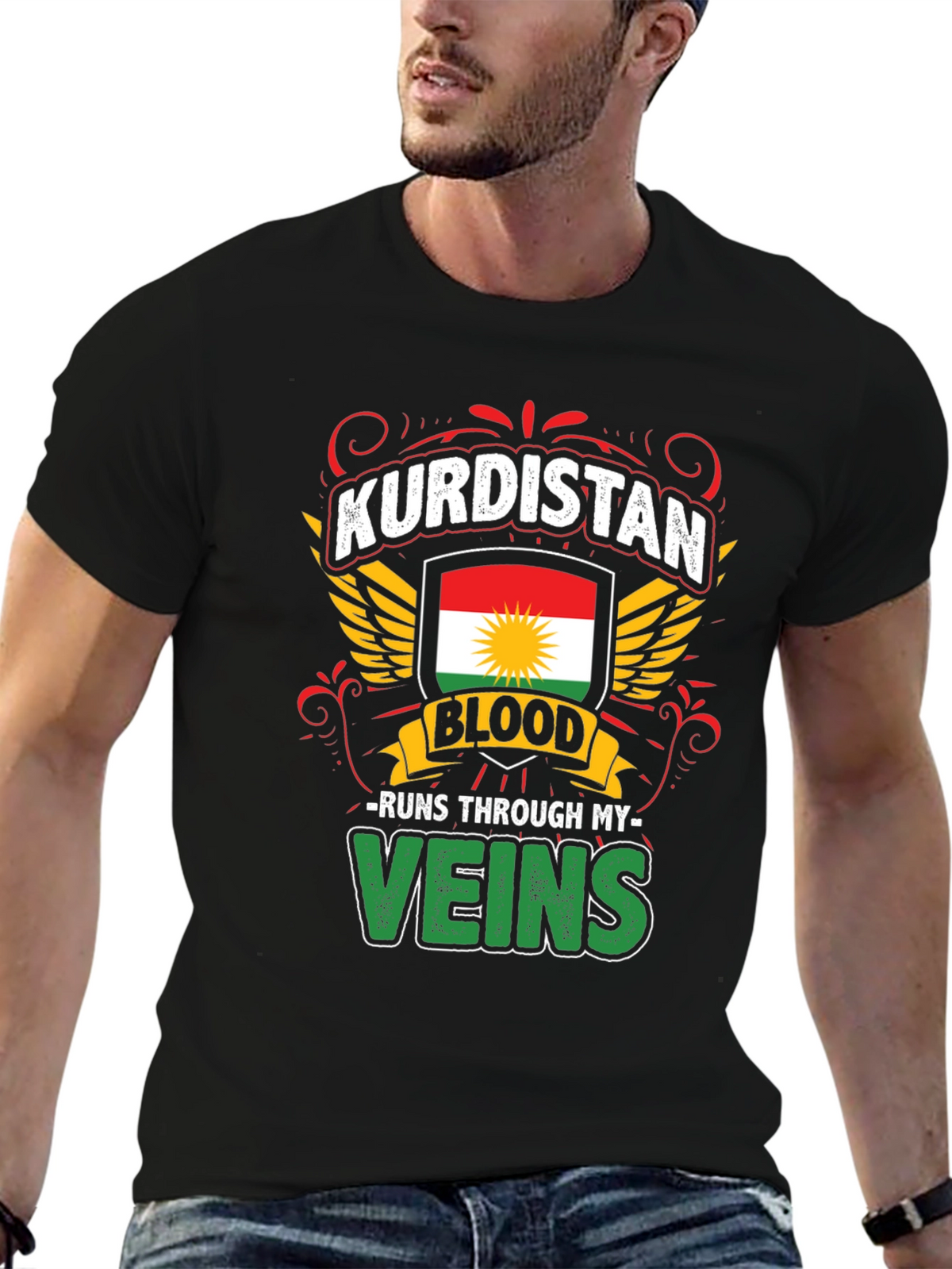 Kurdistan Blood Runs Through My Veins T-Shirt
