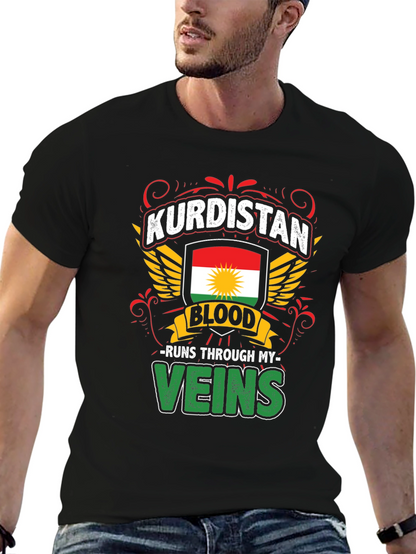 Kurdistan Blood Runs Through My Veins T-Shirt