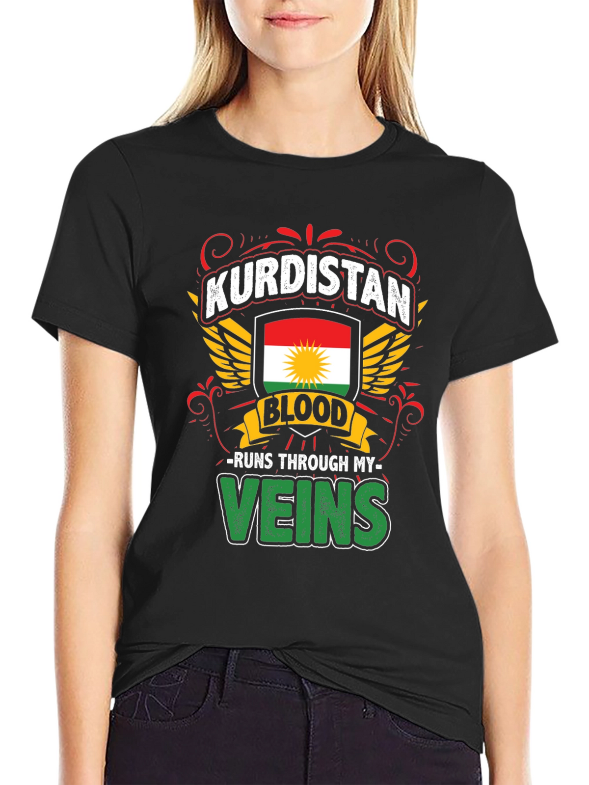 Kurdistan Blood Runs Through My Veins T-Shirt