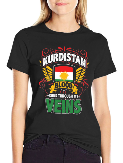 Kurdistan Blood Runs Through My Veins T-Shirt