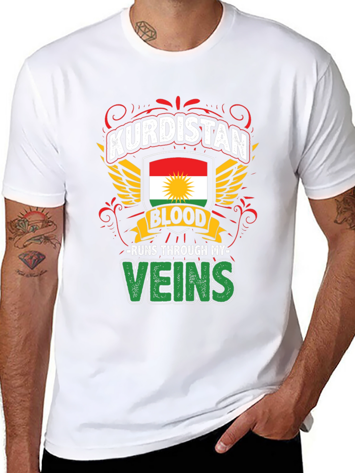 Kurdistan Blood Runs Through My Veins T-Shirt