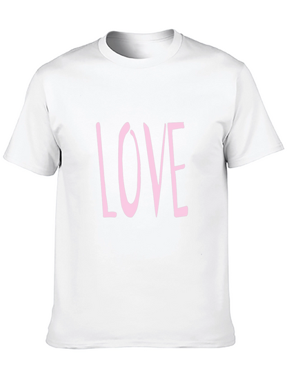 Mens Black LOVE Graphic Tee