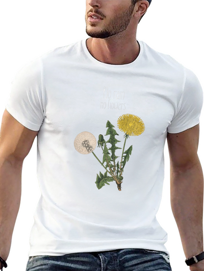 No Rain No Flowers Graphic T-Shirt - Black
