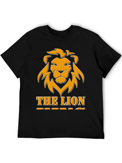The Lion Graphic Tee - Bold Black T-Shirt