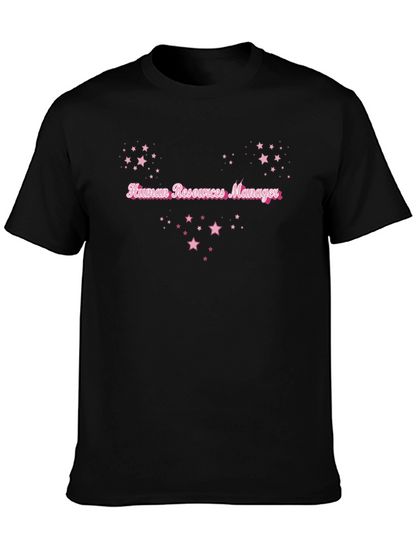 HR Manager Starry T-Shirt - Black