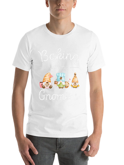 Baking with my Gnomies Black T-Shirt