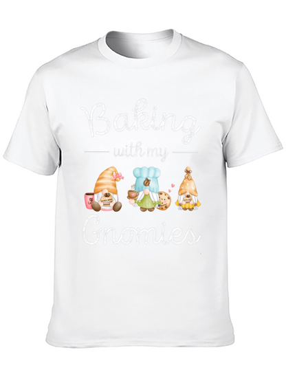 Baking with my Gnomies Black T-Shirt