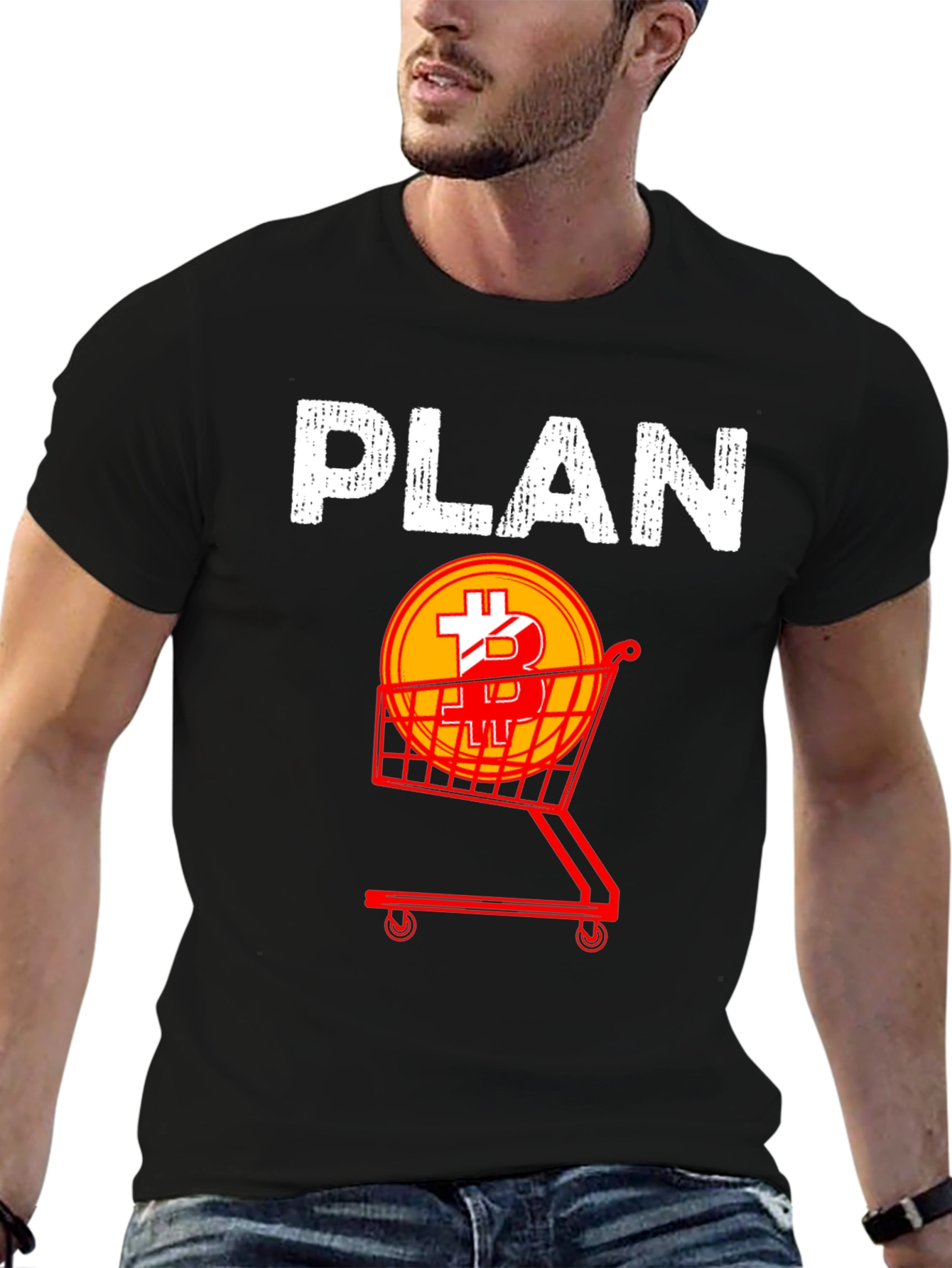 Bitcoin Shopping Plan Graphic Tee