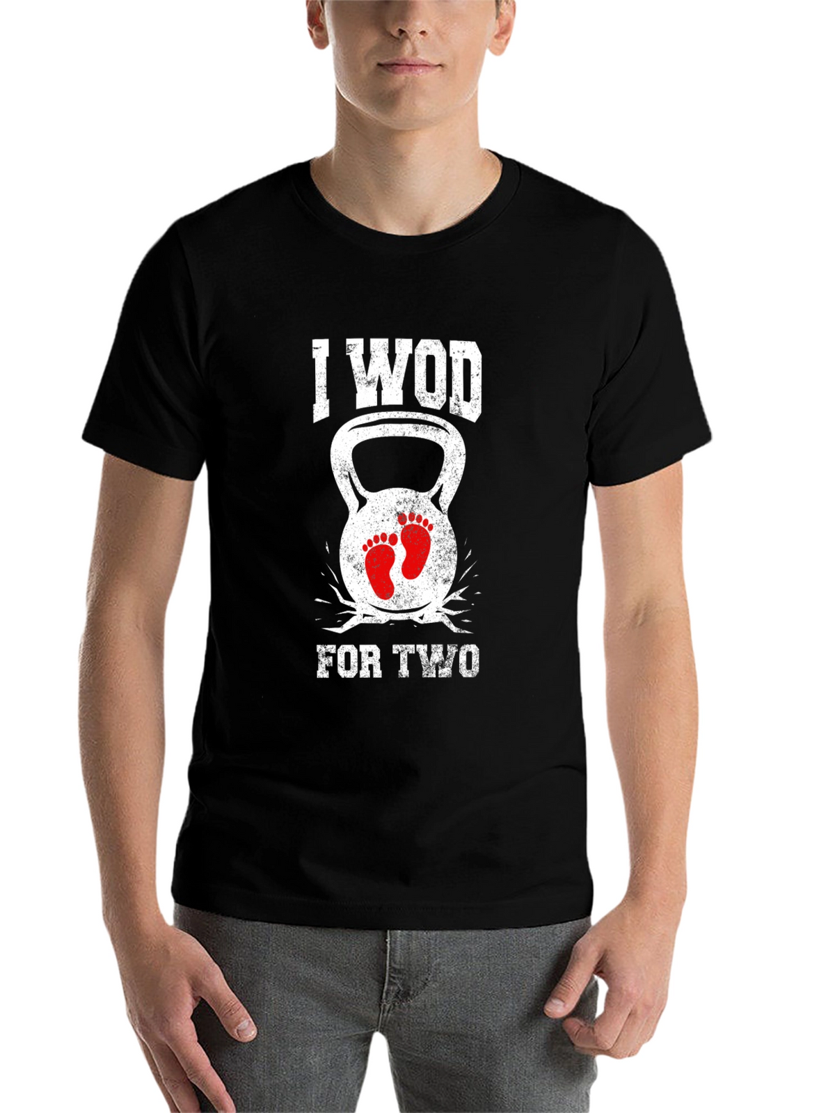 I WOD For Two Pregnancy Announcement Shirt