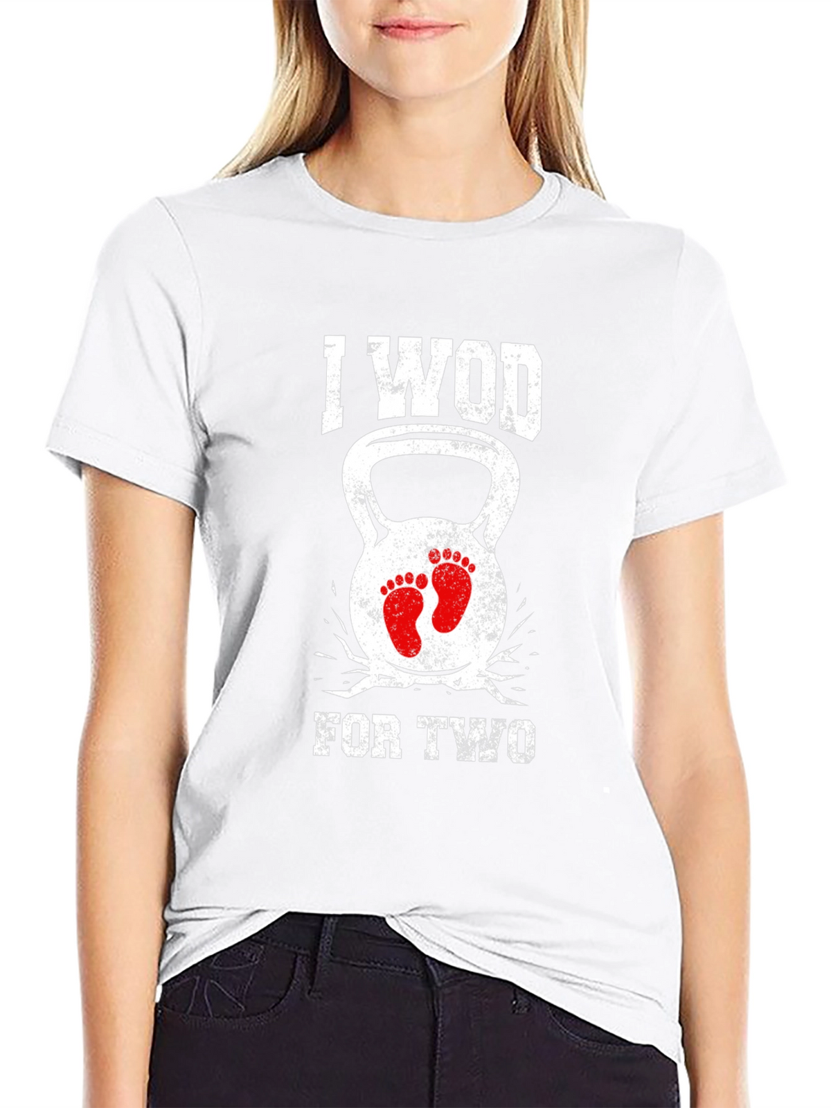 I WOD For Two Pregnancy Announcement Shirt