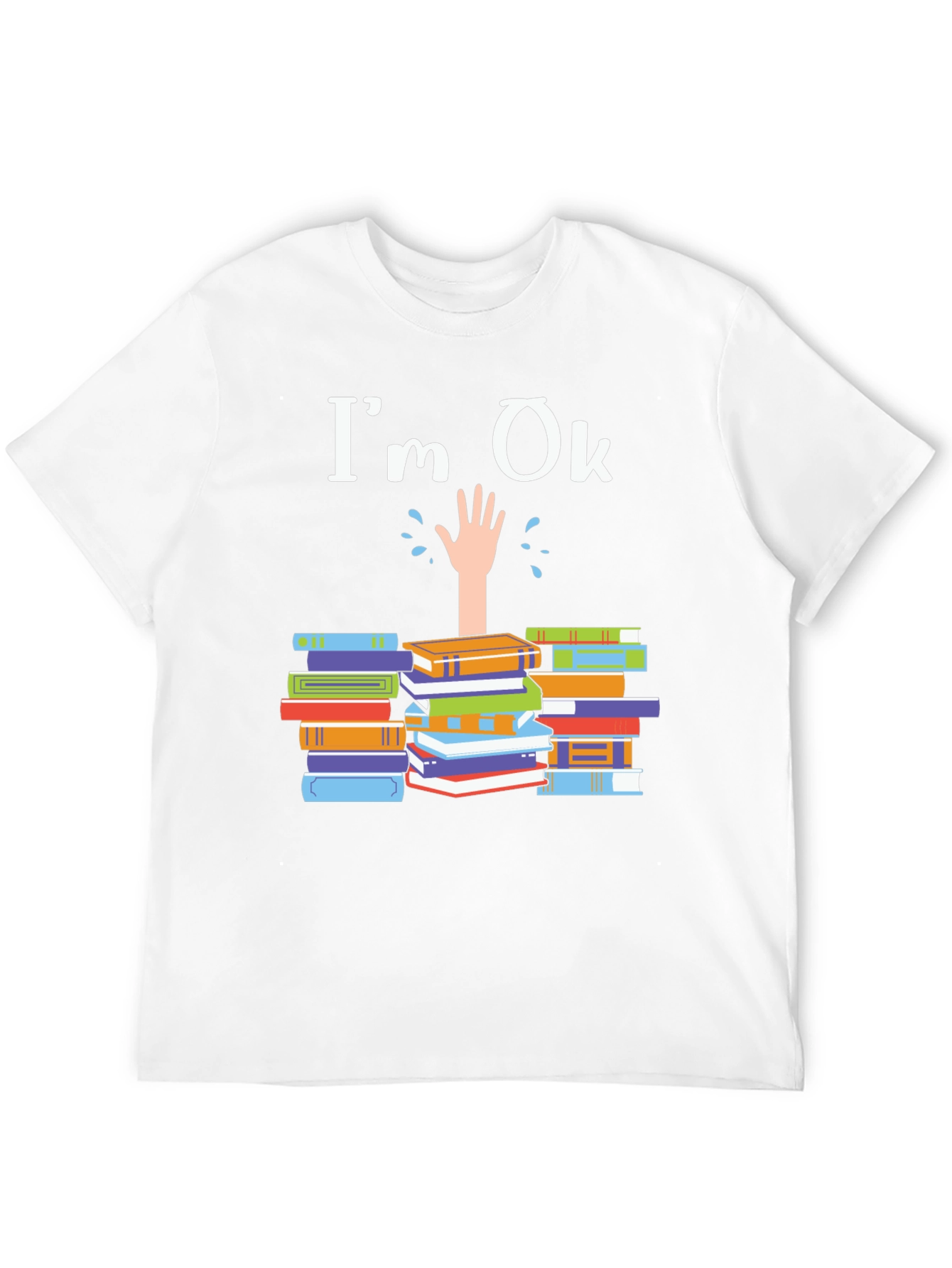 Im Ok Drowning in Books T-Shirt