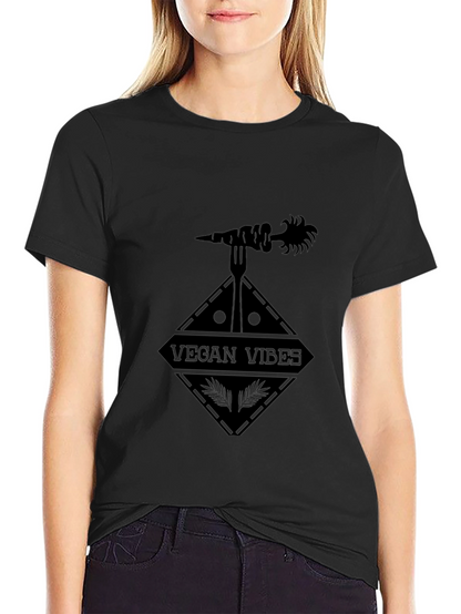 Vegan Vibes Black T-Shirt