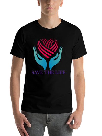 Save the Life T-Shirt - Heart Hands Graphic