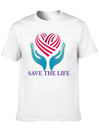 Save the Life T-Shirt - Heart Hands Graphic