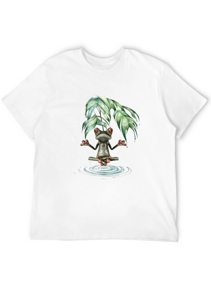 Zen Frog Meditation T-Shirt - Relax & Unwind