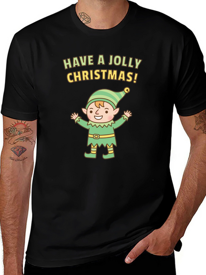 Jolly Christmas Elf Graphic Tee