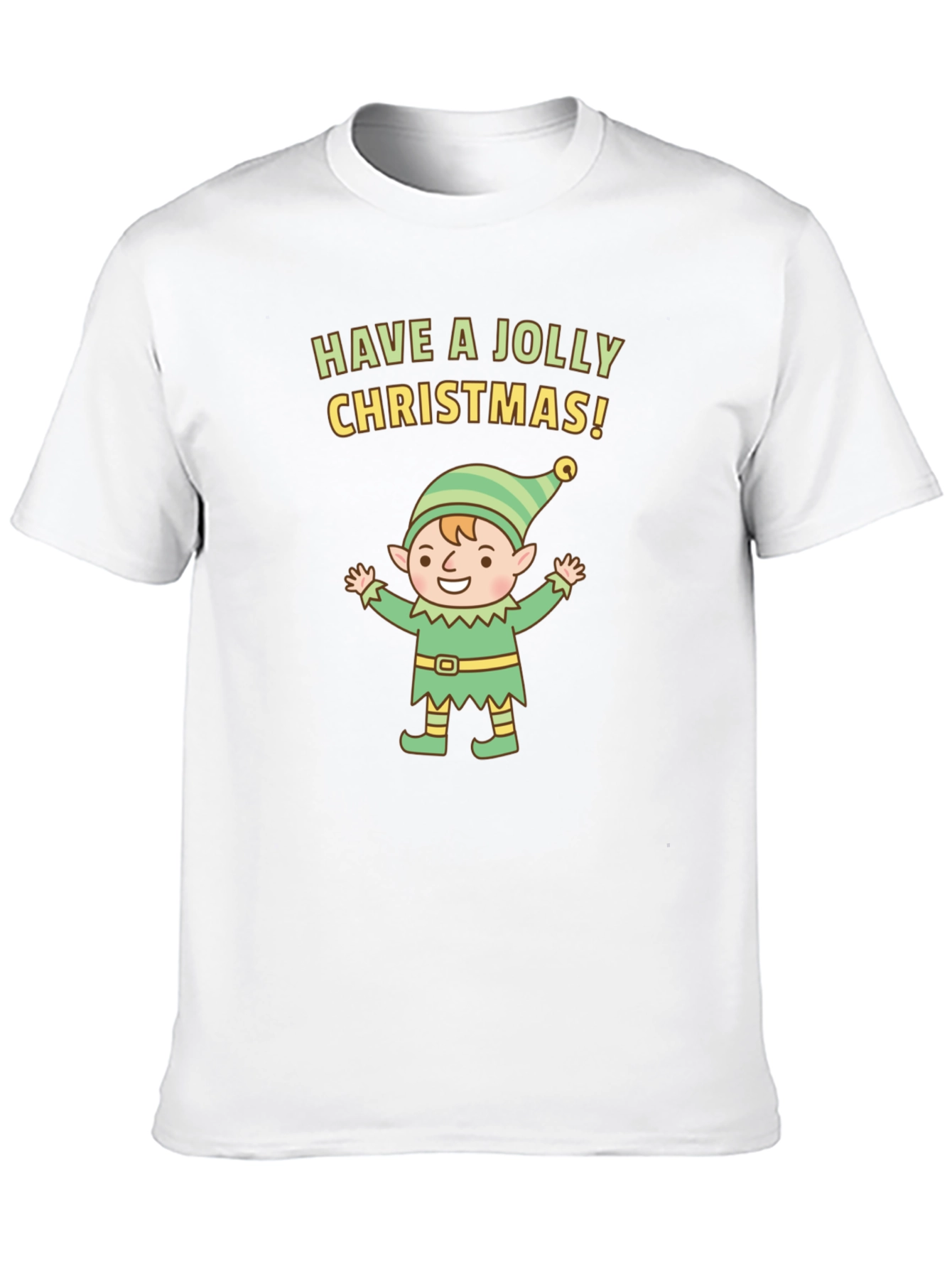 Jolly Christmas Elf Graphic Tee