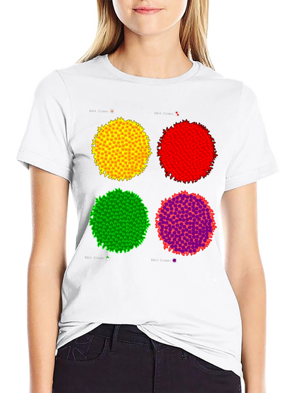 Abstract Circle Graphic Print Black Tee