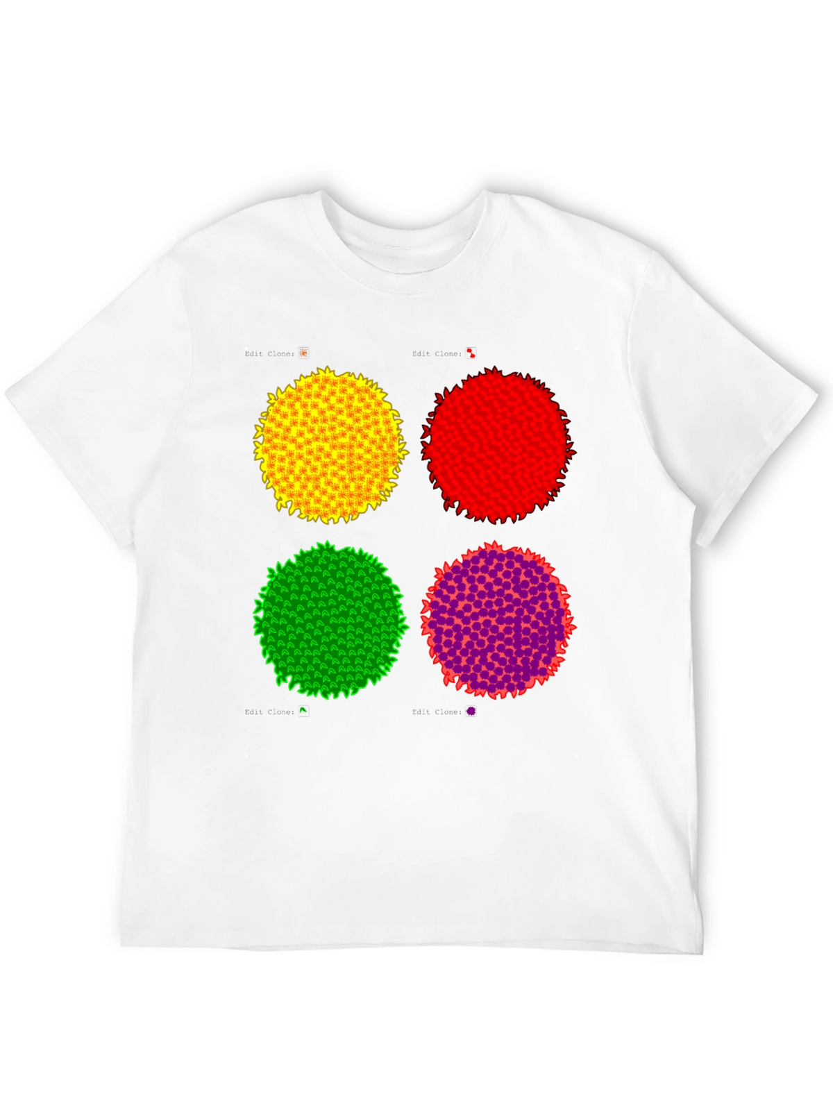 Abstract Circle Graphic Print Black Tee