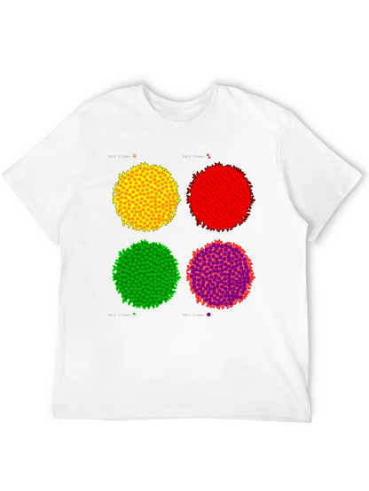 Abstract Circle Graphic Print Black Tee