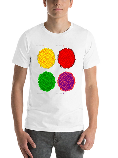 Abstract Circle Graphic Print Black Tee