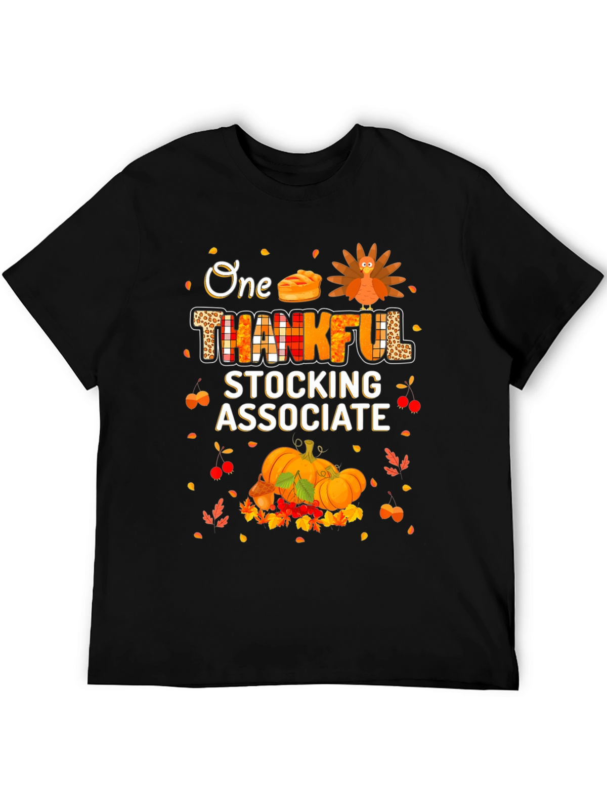 Thankful Stocking Associate Thanksgiving T-Shirt