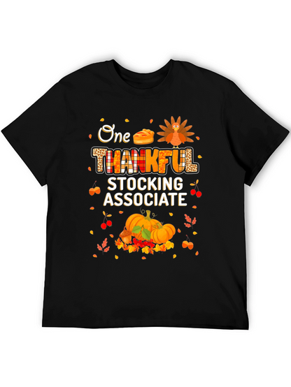 Thankful Stocking Associate Thanksgiving T-Shirt