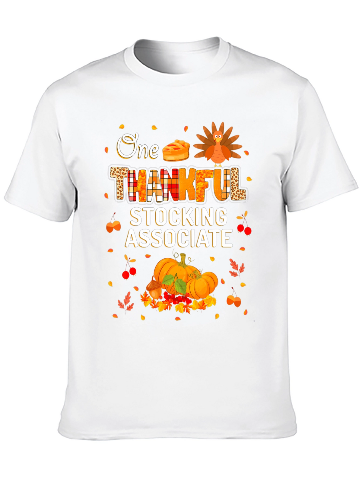 Thankful Stocking Associate Thanksgiving T-Shirt