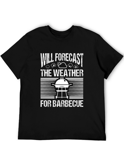 Funny BBQ Weather Forecast T-Shirt